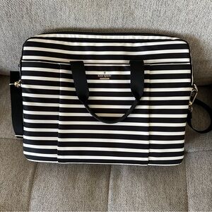 Kate Spade New York Striped Nylon Laptop Bag